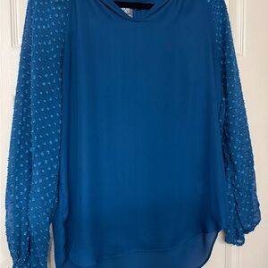 Elegant Blue Women's Top